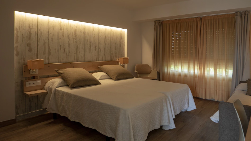 Imagem do quarto da pousada